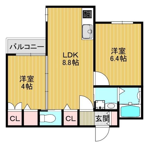 大阪市東住吉区照ケ丘矢田３丁目のハイツ