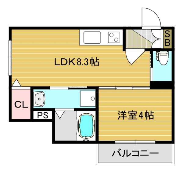 大阪市平野区加美北４丁目のアパート