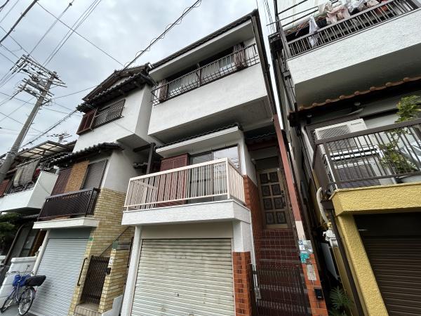 瓜破ガレージ付借家
