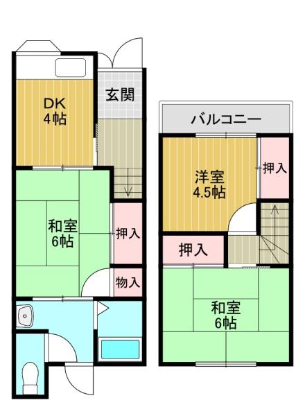 平野市町貸家