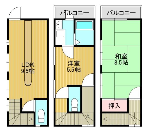 大阪市平野区加美東６丁目の貸家