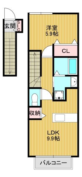 大阪市東住吉区公園南矢田４丁目のアパート
