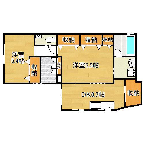 針中野１丁目貸家