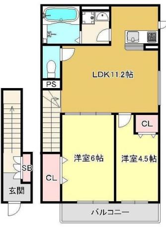 大阪市平野区加美西２丁目のアパート