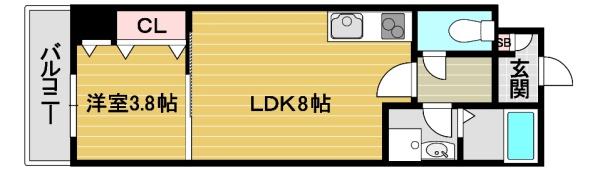 大阪市東住吉区矢田１丁目のアパート