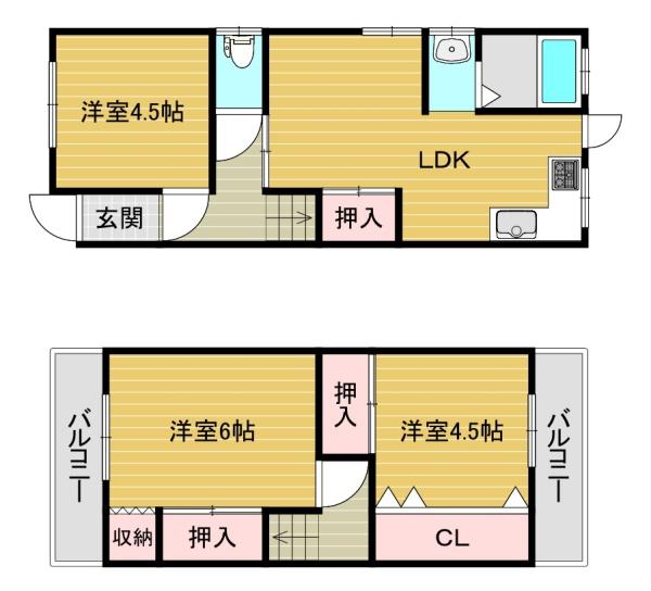 照ヶ丘矢田２丁目貸家