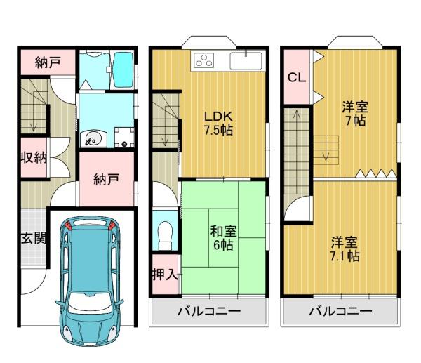 加美東３丁目貸家