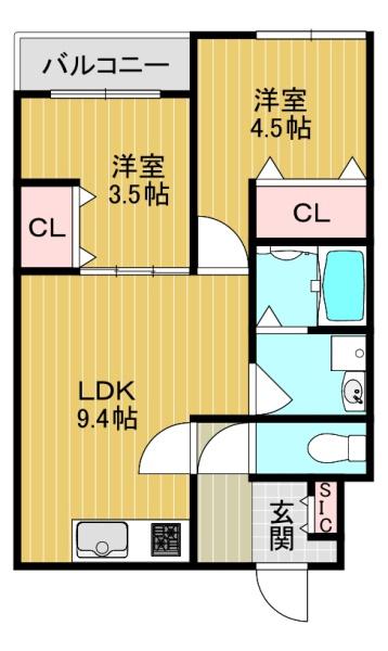 大阪市東住吉区公園南矢田１丁目のアパート