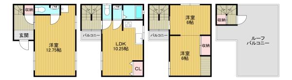 大阪市平野区加美西２丁目の貸家