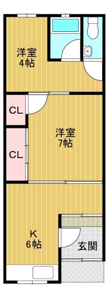 八尾市竹渕西５丁目の貸家