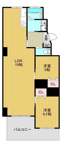 長吉コーポ２号棟
