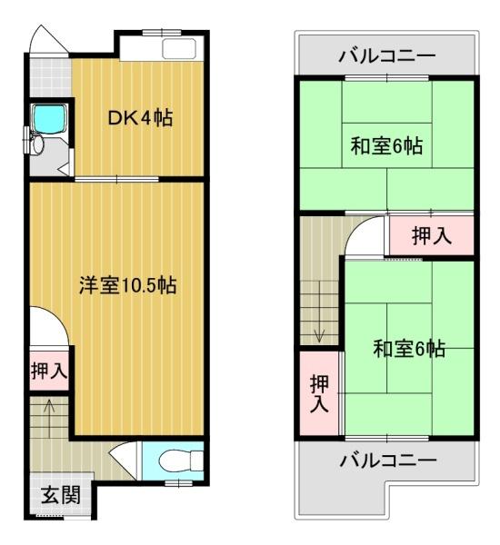 八尾市曙町３丁目の貸家