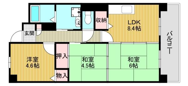 大阪市東住吉区南田辺３丁目のマンション