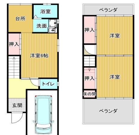 東大阪市大蓮北４丁目の貸家