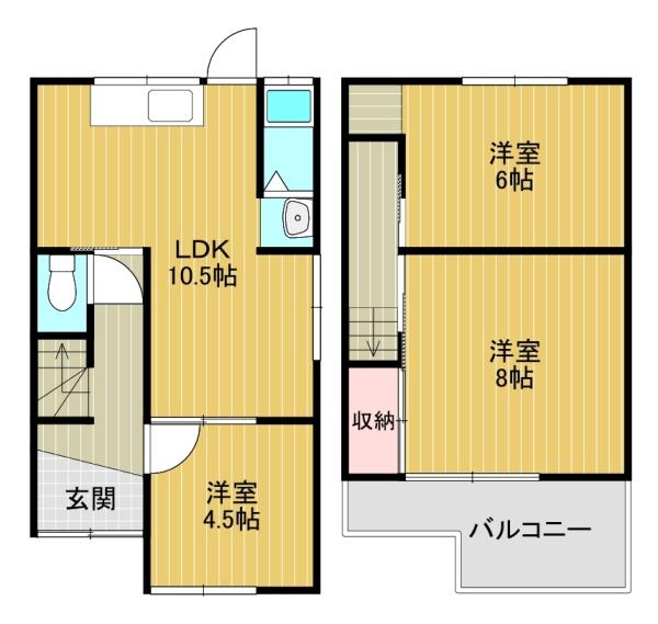 八尾市長池町３丁目の貸家