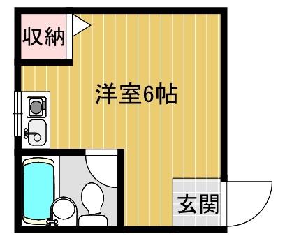 大阪市住吉区遠里小野6丁目のマンション(間取り)