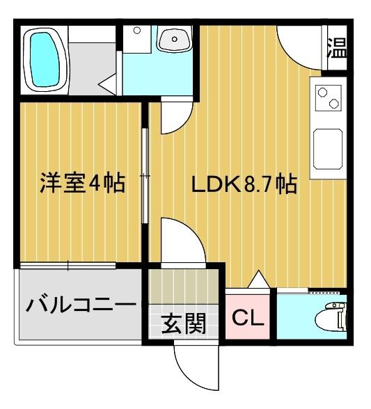 大阪市東住吉区矢田３丁目のハイツ