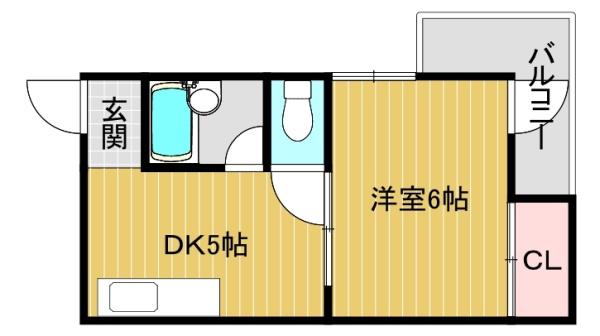 大阪市住吉区苅田5丁目のマンション(間取り)