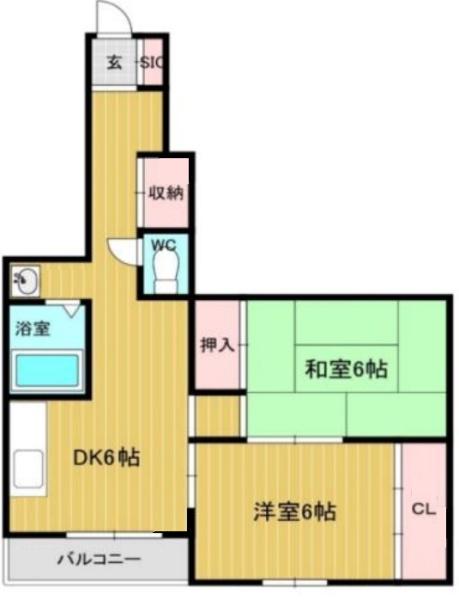 大阪市住吉区苅田2丁目のマンション(間取り)