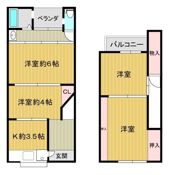 平野本町２－３－６貸家