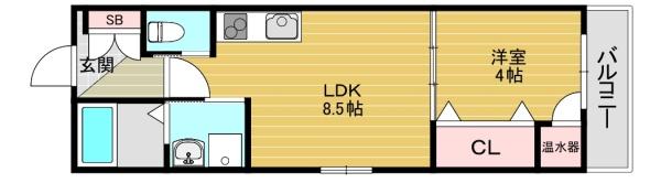 大阪市東住吉区矢田３丁目のハイツ