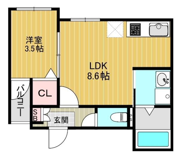大阪市東住吉区今林２丁目のアパート