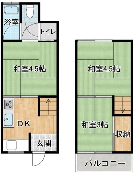 松原市高見の里６丁目の貸家