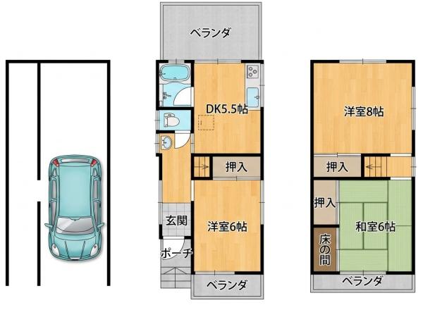 長吉六反戸建