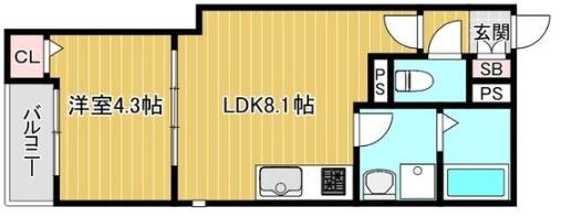 八尾市久宝寺５丁目のアパート
