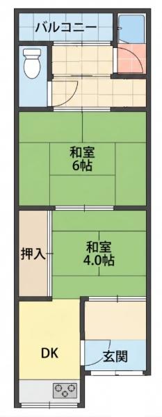 松原市一津屋４丁目の貸家