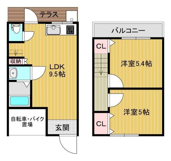 瓜破西1丁目テラスハウス
