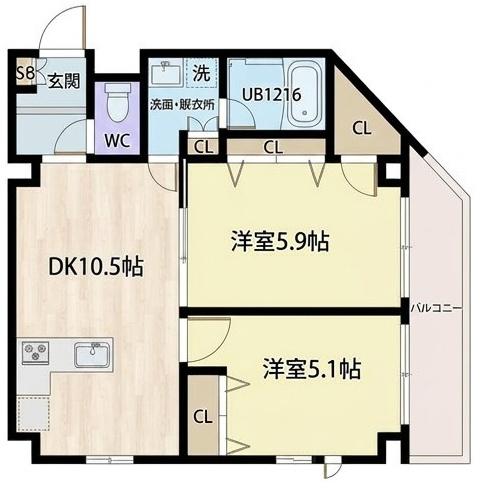大阪市東住吉区田辺１丁目のマンション
