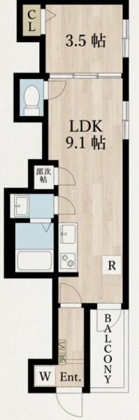 大阪市生野区巽南５丁目のアパート