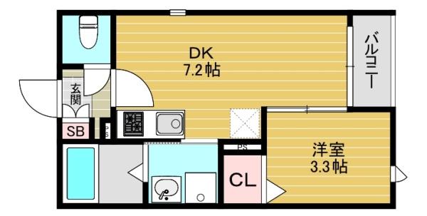 大阪市東住吉区今林２丁目のアパート