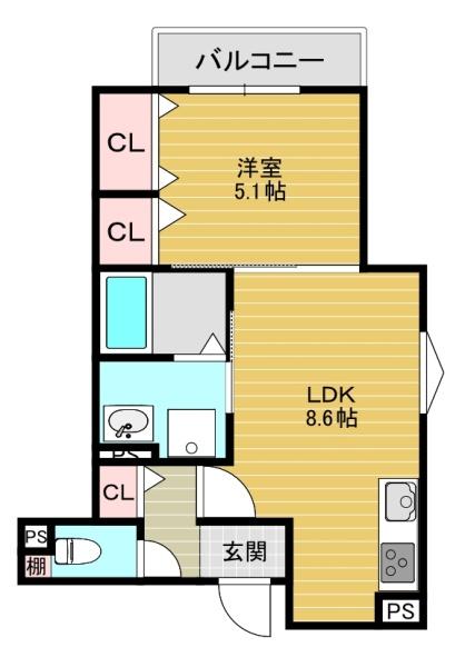 大阪市東住吉区矢田２丁目のアパート