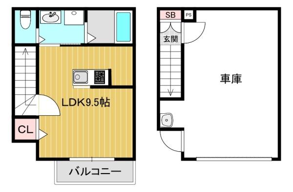 松原市高見の里２丁目の貸家