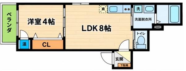大阪市東住吉区住道矢田４丁目のアパート