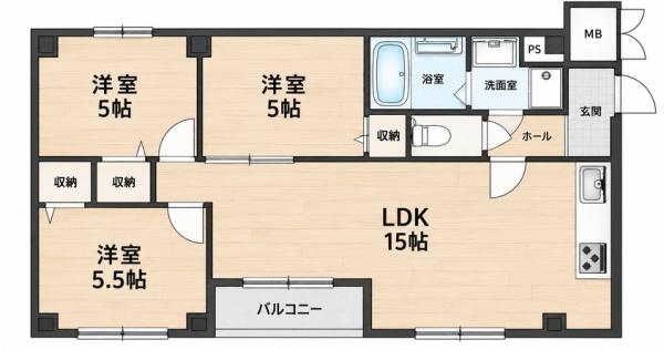 大阪市東住吉区北田辺６丁目のマンション