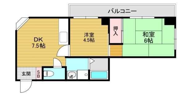 大阪市東住吉区中野２丁目のマンション