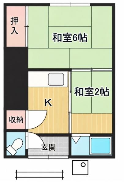大阪市東住吉区矢田２丁目のコーポ
