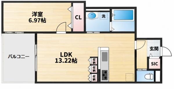 大阪市東住吉区南田辺３丁目のアパート