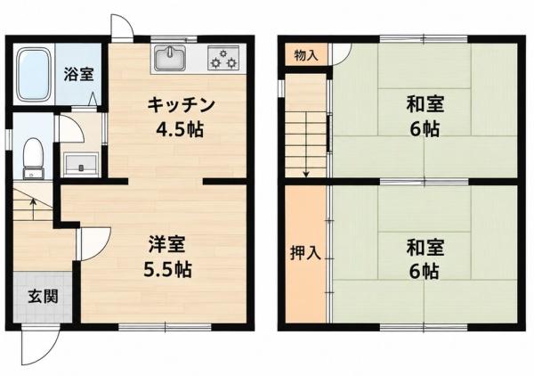 大阪市東住吉区湯里１丁目の貸家