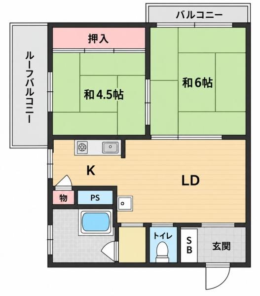 大阪市東住吉区田辺３丁目のマンション