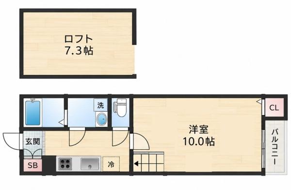 大阪市東住吉区住道矢田６丁目のアパート