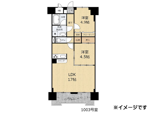 八戸市内丸二丁目　サンロード内丸1003号室　000213