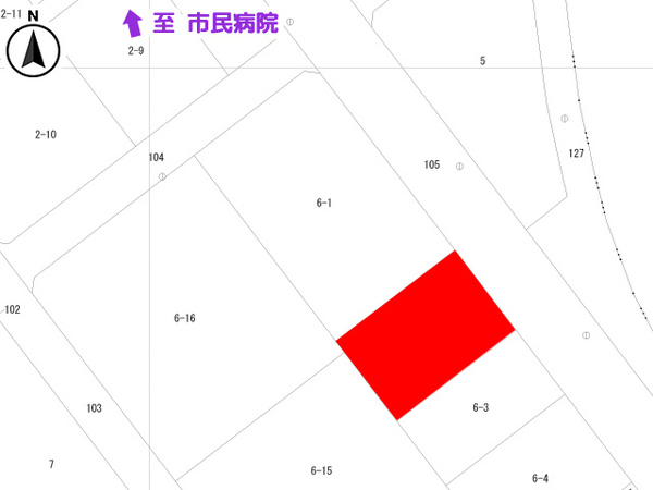 八戸市田向五丁目　貸土地　A-39（Ａ）