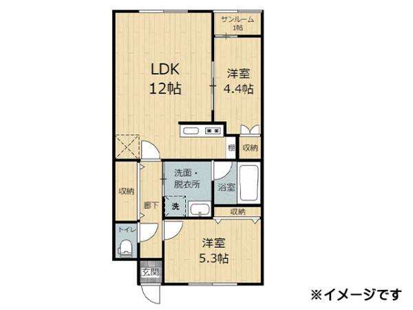 八戸市柏崎四丁目　レグルス・102号室　000249