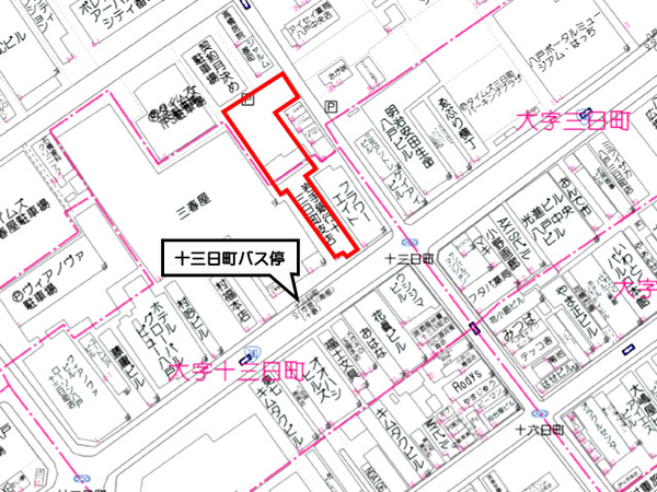 八戸市十三日町　貸店舗・事務所　000277（K）