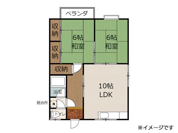 八戸市小中野三丁目　No.1コーポ玉井・7号室　000362