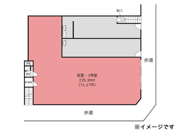 八戸市十三日町　ウシジマビル1階3号室　貸店舗・事務所（区分）000373（K）
